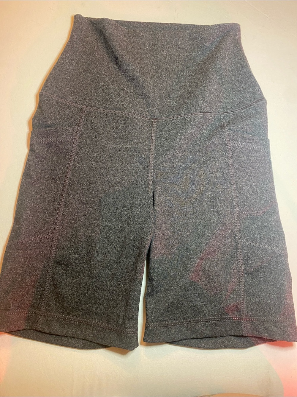 High-Rise Gray Women’s Performance Bike Shorts